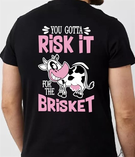 Футболка унисекс RISK IT BRISKET - фото 11911